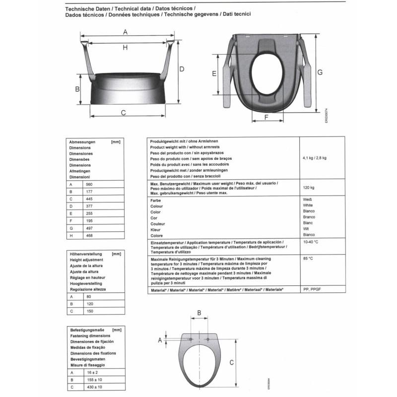 Elevador de WC regulable en altura SMARTFIX moverte.addisnetwork.es 