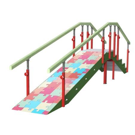 Escalera infantil con 5 escalones + rampa moverte.addisnetwork.es 