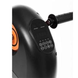 Detalle de panel de control de mini elíptica dual con pantalla