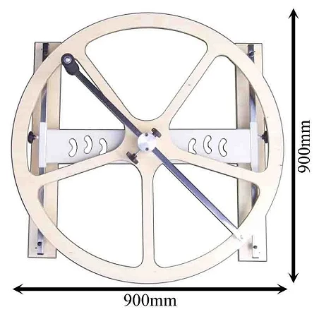 Rueda de hombro con aro integral de madera