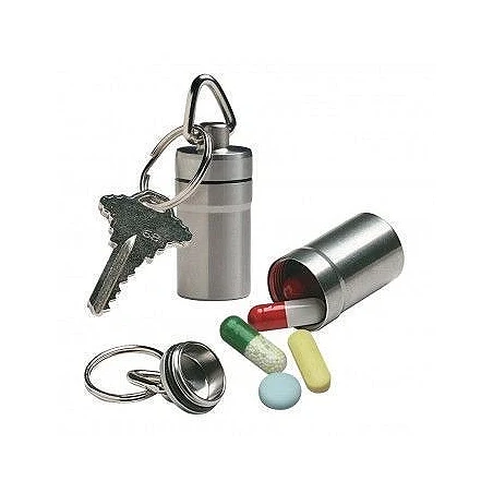 Pastillero-llavero metal