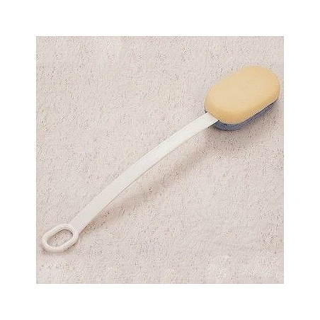 Esponja de baño con mango de plástico