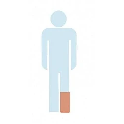 Protector media pierna grande