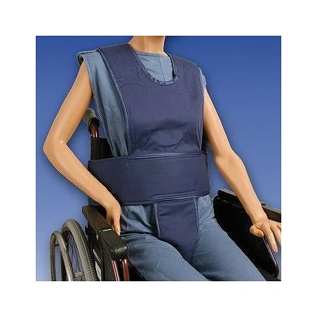 Chaleco abdominal con soporte perineal y tirantes