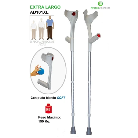 Bastón de aluminio extra largo