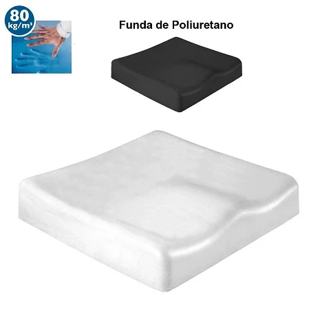 Cojín viscoelástico anatómico 41x 41x7 cm.