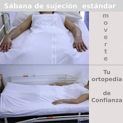 Sábanas de sujeción con cremallera