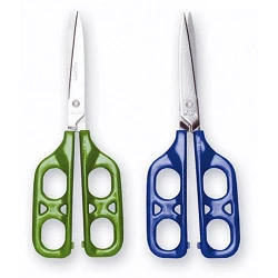 Tijera de doble ojo para zurdos En punta, 75 mm