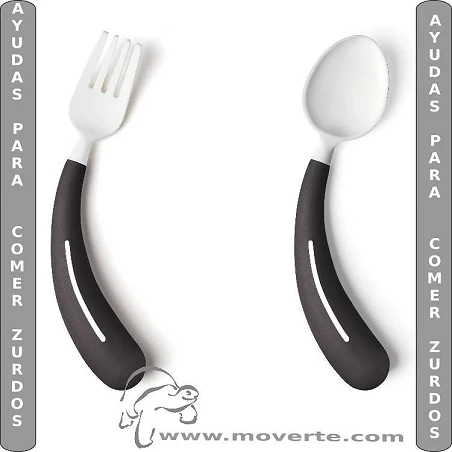 Henro-Grip® cuchara zurdo Negro