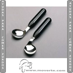 Cuchara angular ligera para zurdos