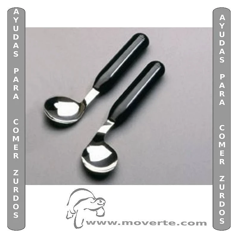 Cuchara angular ligera para zurdos