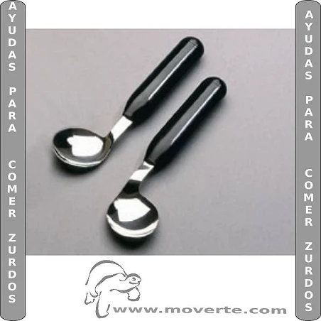 Cuchara angular ligera para zurdos