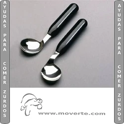 Cuchara angular ligera para zurdos