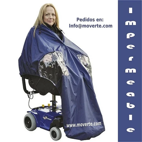 Capa forrada Splash para silla de ruedas con motor - U