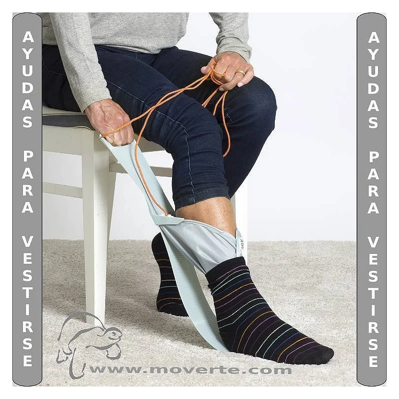 Pone medias Etac Largo Socky stocking aid long