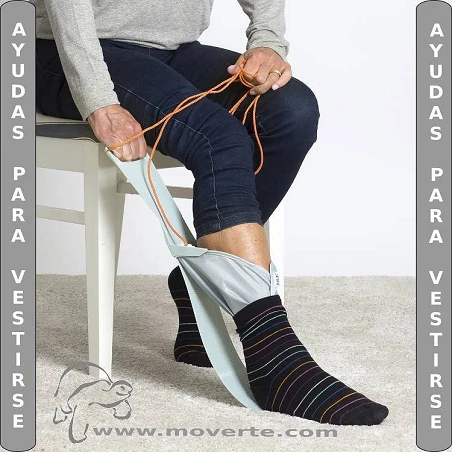 Pone medias Etac Largo Socky stocking aid long