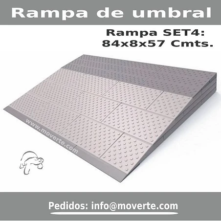 Rampa de umbral modular Secu 4 capas altura 8 ccm.