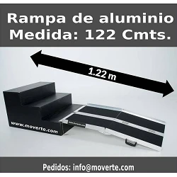 Rampa plegable de 122 cmts. super adherente