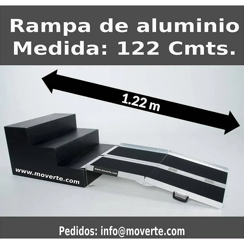 Rampa plegable de 122 cmts. super adherente