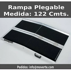 Rampa plegable de 122 cmts. super adherente