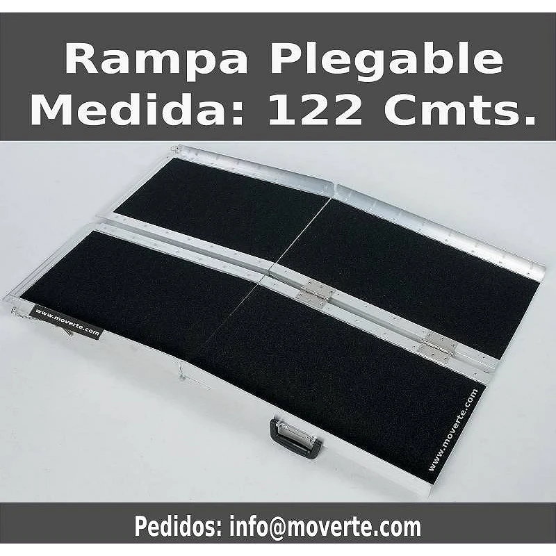 Rampa plegable de 122 cmts. super adherente
