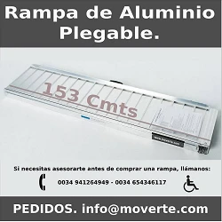 Rampa de 1.53m Plegable Base Adherente
