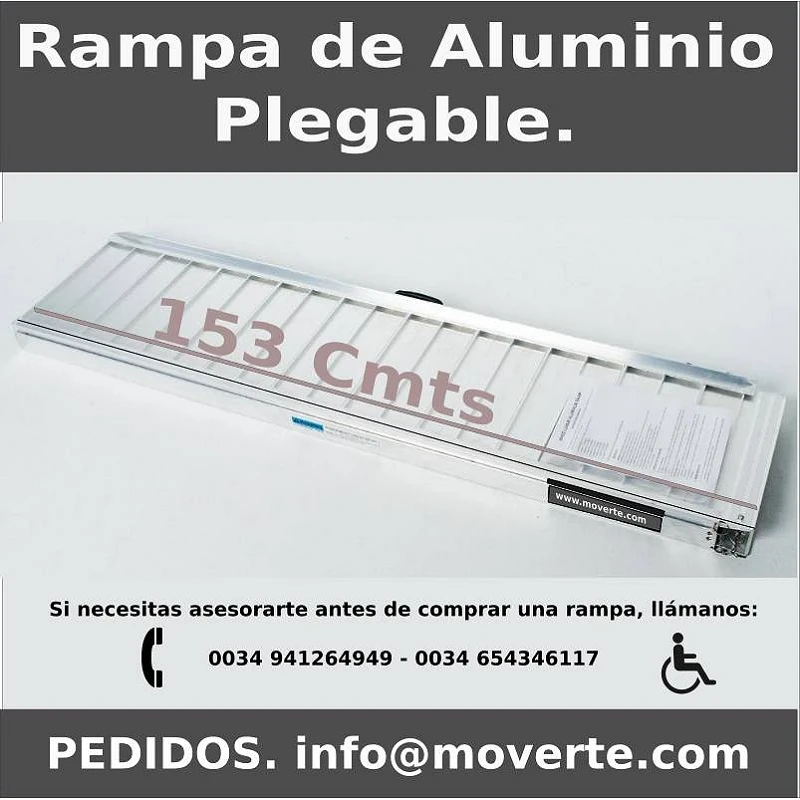 Rampa de 1.53m Plegable Base Adherente