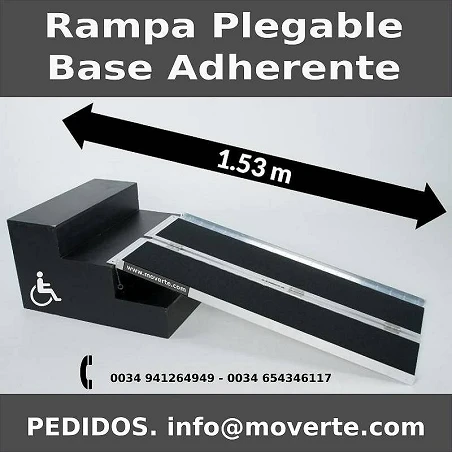 Rampa de 1.53m Plegable Base Adherente