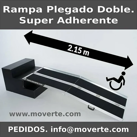 Rampa minusválidos rampa aluminio 215 cm. rampa plegable