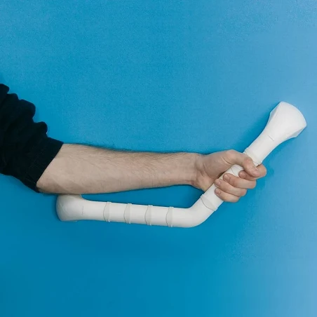 Asidera de tacto suave angulada 40 cm. "prima"