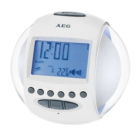 Radiodespertador con proyector incorporado