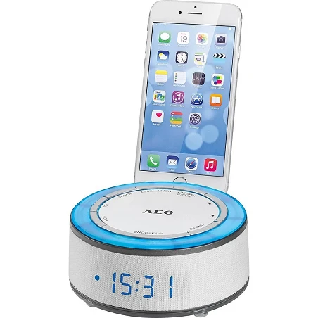 Radio Despertador con iluminación ambiental y sonidos de naturaleza