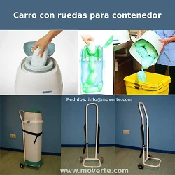 Carro con ruedas para Contenedor Maxi