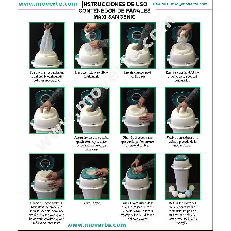 Carro con ruedas para Contenedor Maxi