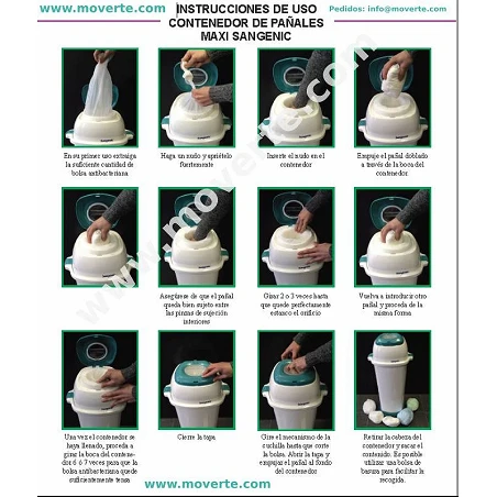 Carro con ruedas para Contenedor Maxi