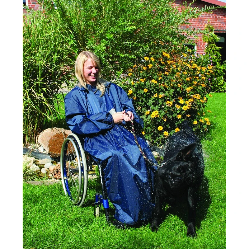 Capa impermeable con capucha y mangas