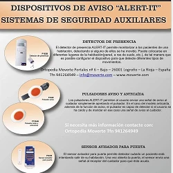 Botones avisadores para cuidado de pacientes.