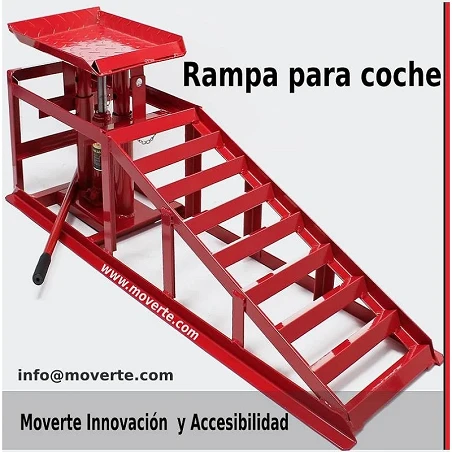 Rampa gato hidráulico para reparación de automóvil de altura regulable