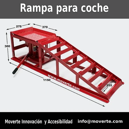 Rampa gato hidráulico para reparación de automóvil de altura regulable