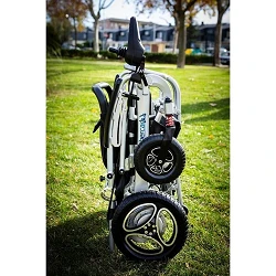 Silla de ruedas eléctrica plegable con mando a distancia