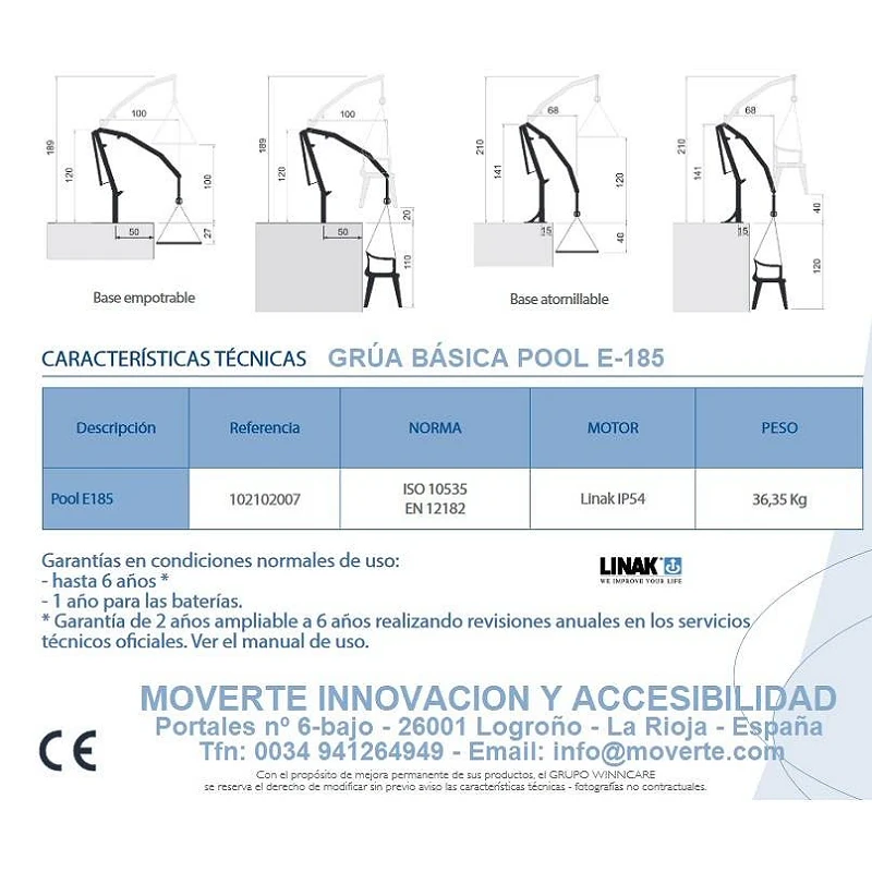Grúa PISCINA POOL E-185